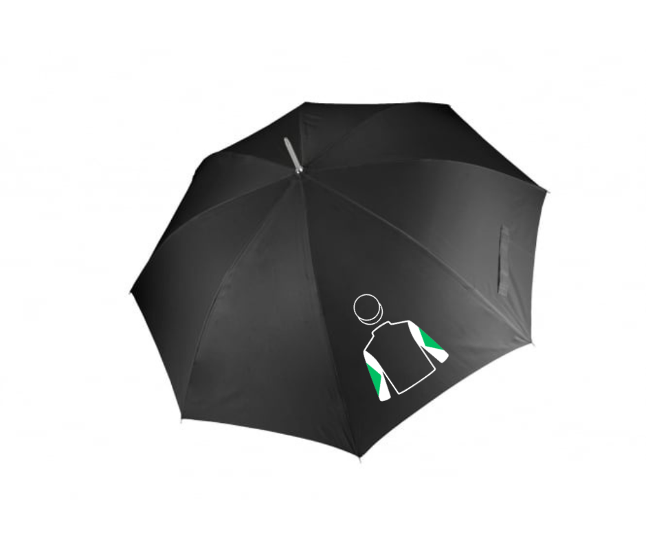 Hoof & Hustle Racing Club Horse Racing Umbrellas