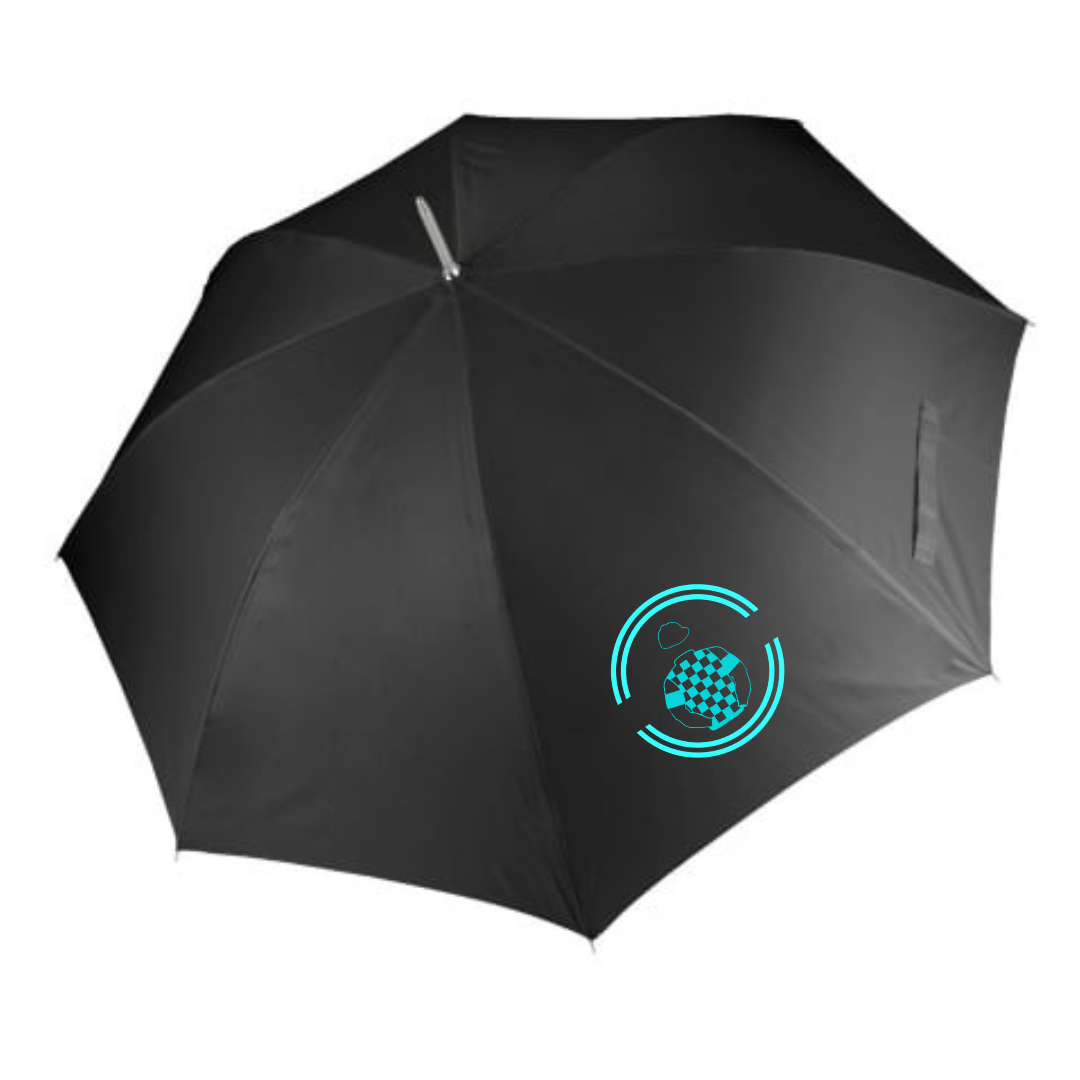 Suzy Brown, John Baird, Tony Evans Horse Racing Umbrellas