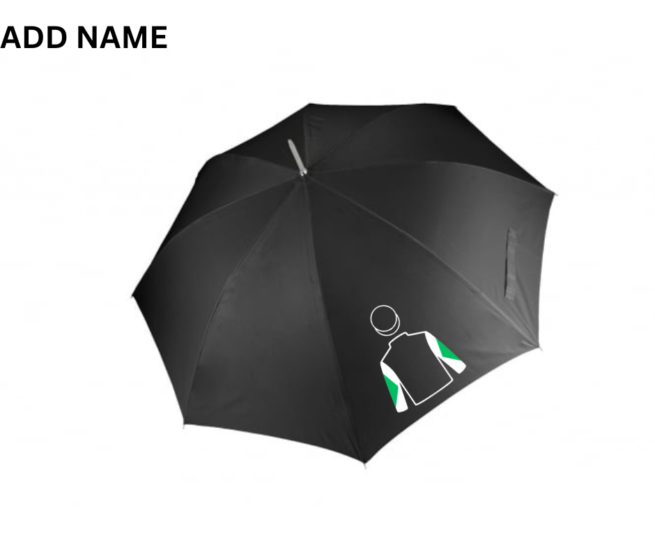 Hoof & Hustle Racing Club Horse Racing Umbrellas