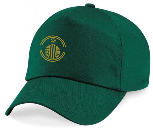 Gold and Green Crowd Horse Racing Cap Mini Silks